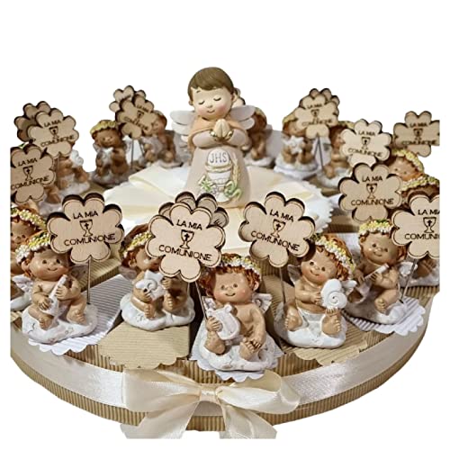 Torta bomboniere Prima Comunione Angeli portafoto