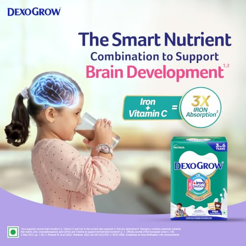 Image of Nutritious Milk Drink for Children 3-6 Years|Two Yummy Flavours Inside -Vanilla & Chocolate|Supports Growth, Brain Development|NO added preservatives | 400g BIB