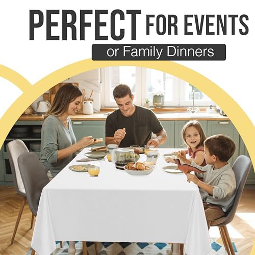 Image of *Premium* White table cover 54 x 108