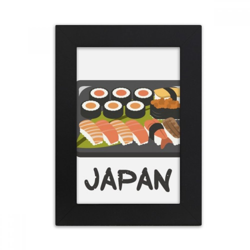 Cadre photo noir bureau peinture art boîte traditionnelle japonaise sushi 10.2x15.2 cm