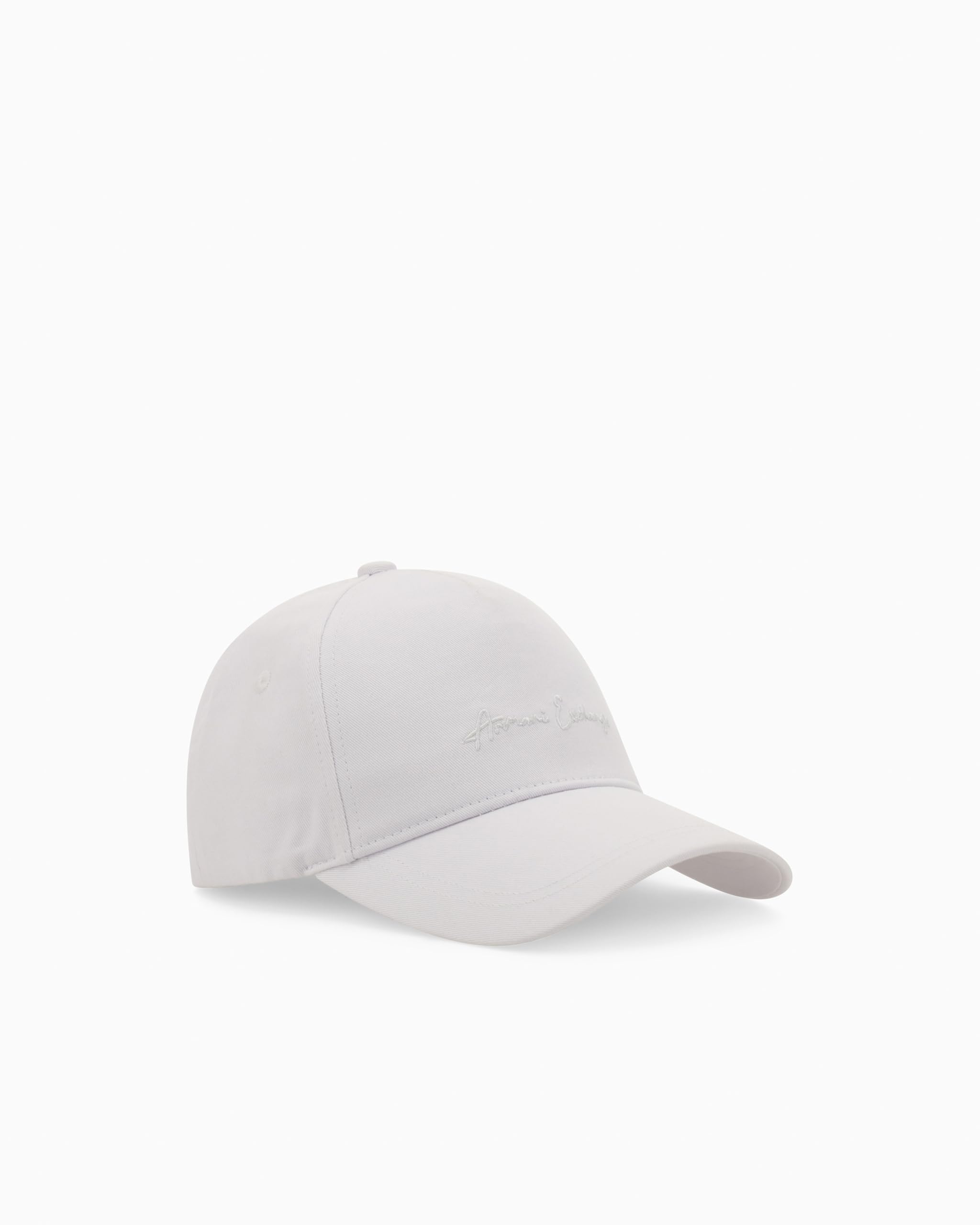 Armani Exchange A｜X Women's Signature Logo Hat, White, White, One Size
