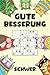 GUTE BESSERUNG - SUDOKU RÄTSELBUCH: 200 Schwere Sudokus --- handliches Format ca. A5 (6" x 9")--- mit Lösungsteil --- Genesungsgeschenk zur Aufmunterung --- Tolles Krankenhaus Mitbringsel