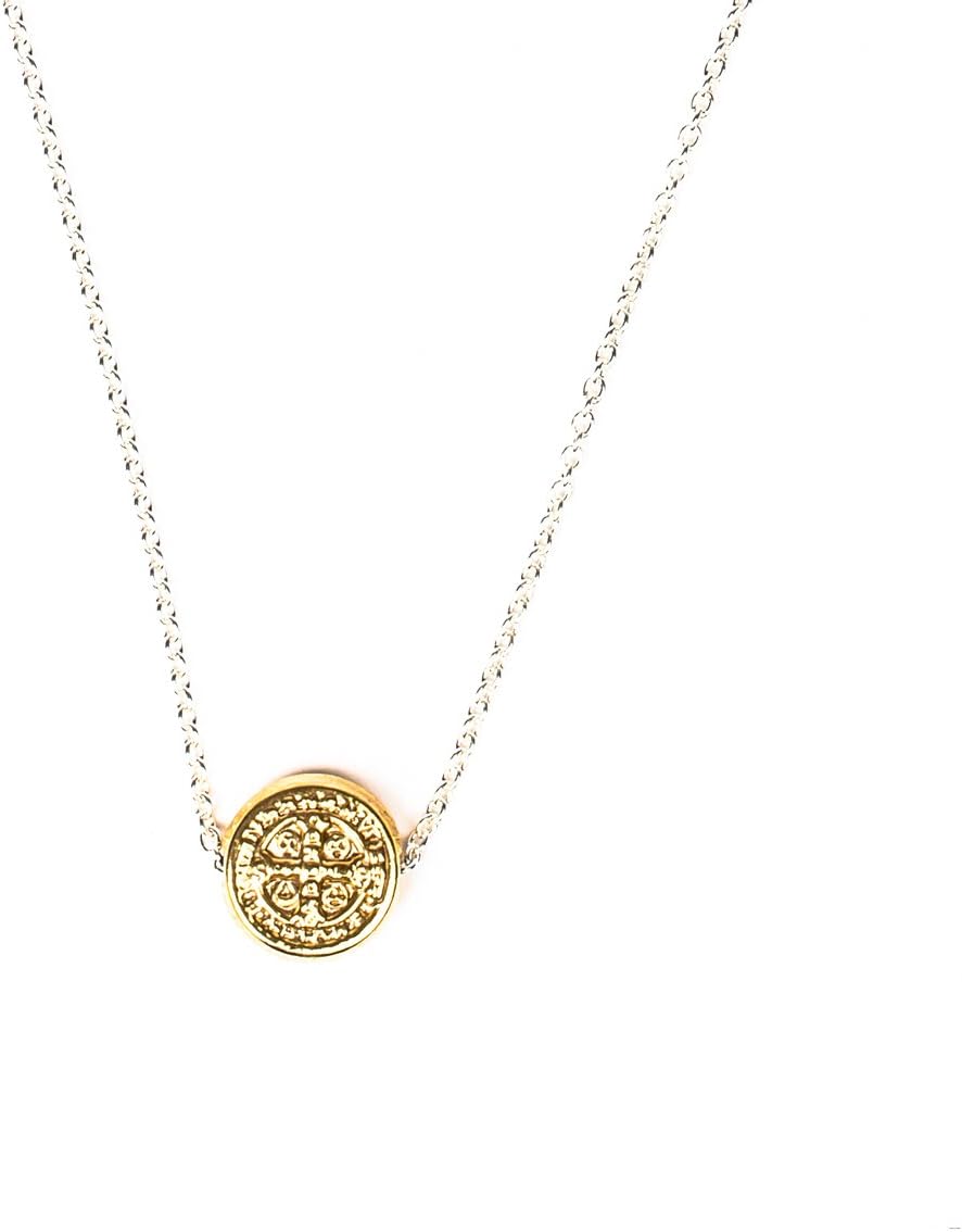 My Saint My Hero Benedictine Blessing Necklace – A Petite, Handcrafted Symbol of Protection, Faith & Divine Strength