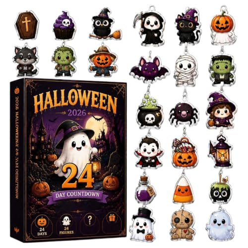 Decoraciones para calendario recuento de Halloween en salones y dormitorios