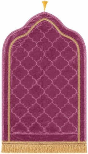 Islamic Prayer Mat Musallah with Carry Bag - Pink