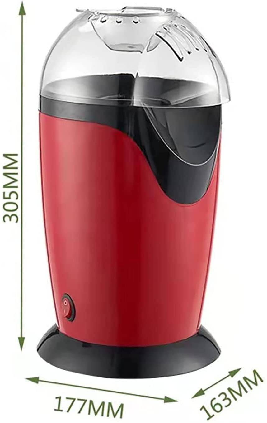 Mini Macchina per Popcorn, Macchina per Popcorn ad Aria Calda Senza Grassi per Uso Domestico/Senza Olio, Festa di Compleanno con Piastra Antiaderente Automatica