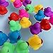 144-Pack Mini Rubber Ducks Set, Mini Colorful Rubber Duckies Bath Toy for Child,Float & Squeak Tiny Ducks Pool Toy Set for Kids Party Favors,Birthday Party Supplies,Prize Rewards