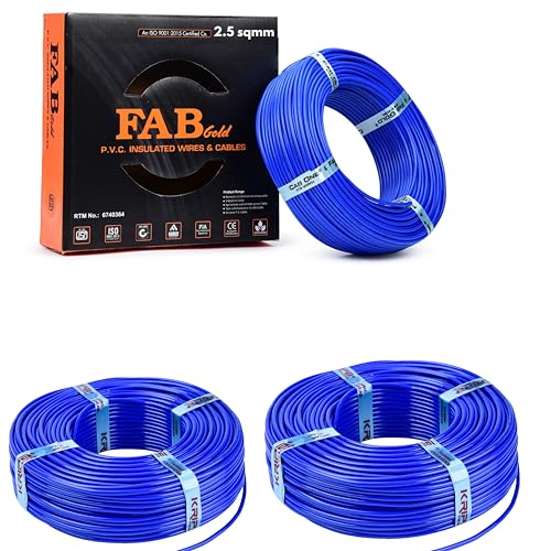 Image of KRIPA 2.5 MM 90 MTR FR PVC Insulated Copper wire Cable Pack OF-3