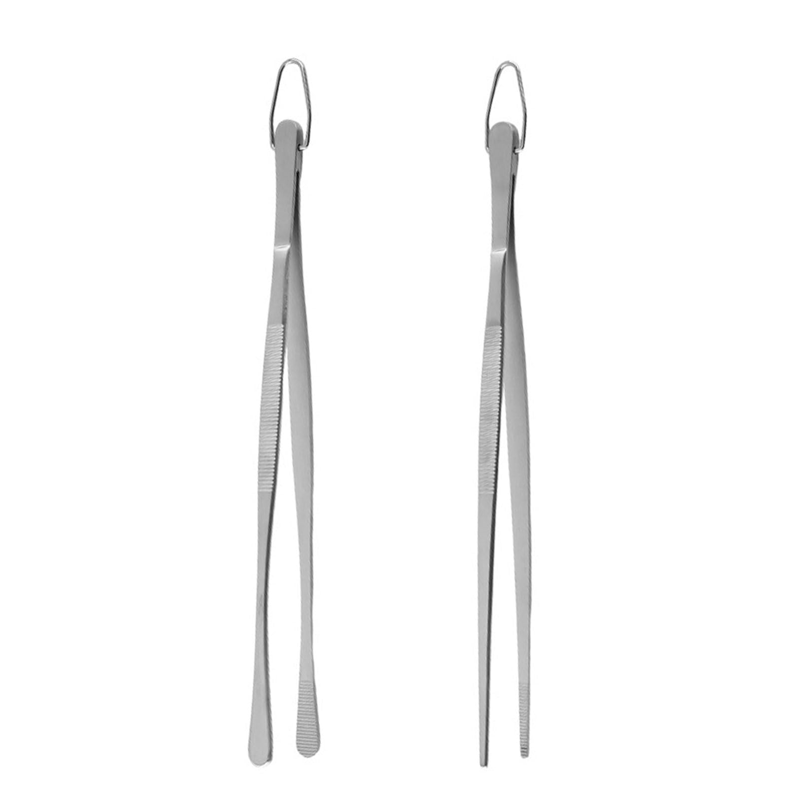 LUCKGONI Pack Of 2 Nonrust Steel Kitchen Tongs With Nonslip Tip Kitchen Utensils For Cooking And Grilling 30cm