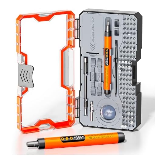 ANVANNA 120-IN-1 Mini Electric Screwdriver Set is a comprehensive electric precision tool kit designed for electronics repair and assembly tasks