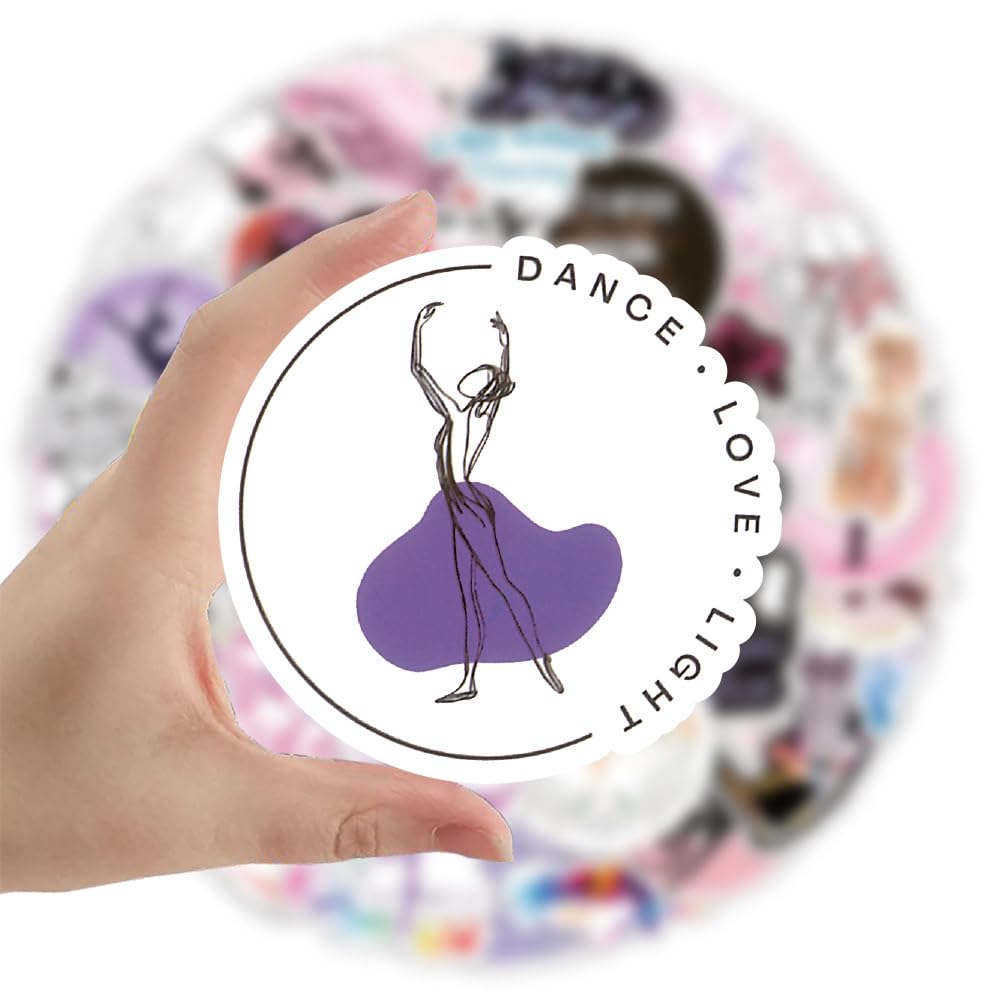Dance Stickers 100 Pcs Waterproof Aesthetic Dancing Sports for Water Bottle Laptop Skateboard Scrapbook Luggage Car Bike Travel Case Notebook Motorcycle Computer,Funny Vinyl Decal for kids Teens Girls - Image 4