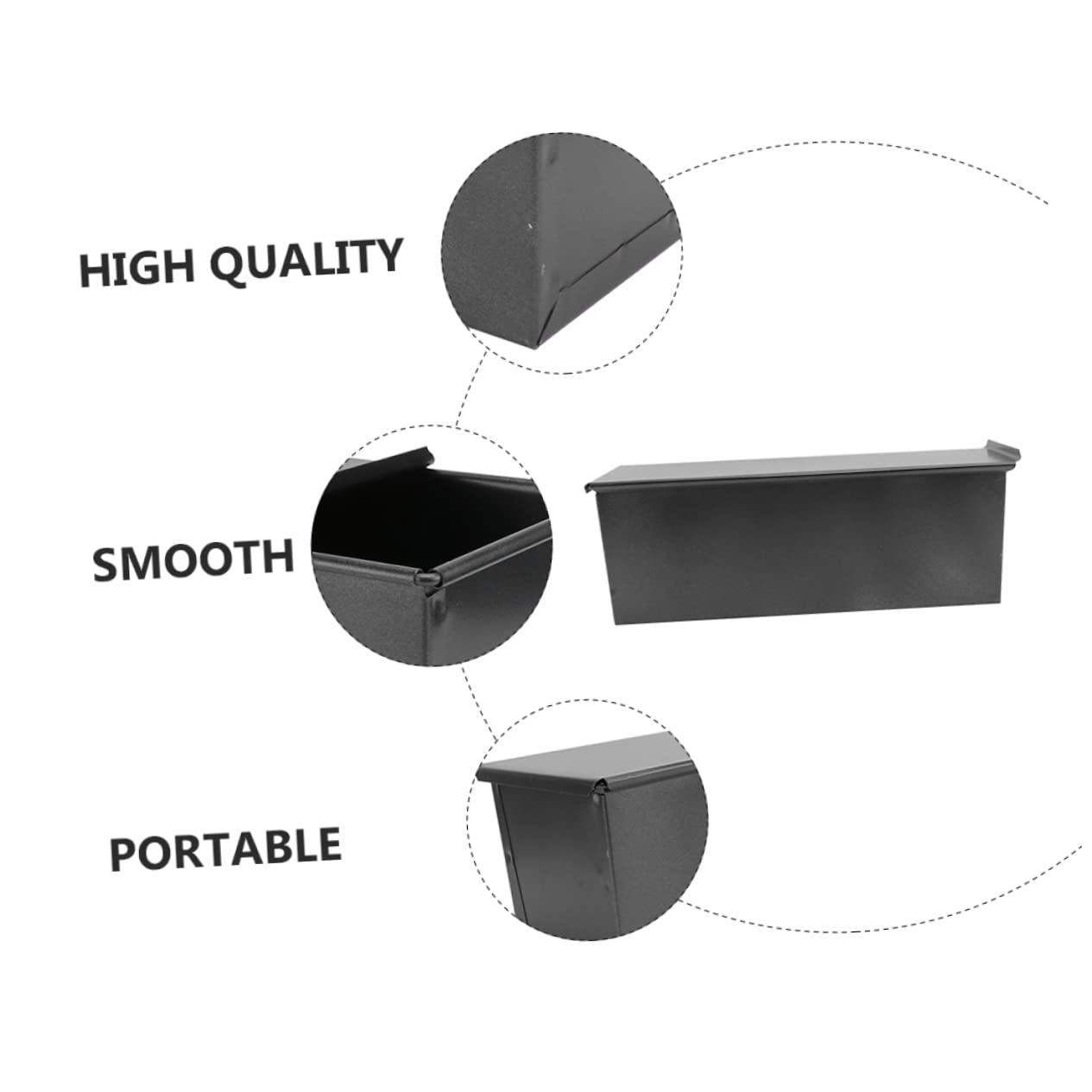 IMIKEYA Antihaft Toastbackform aus Eisen für Zuhause, Schwarz