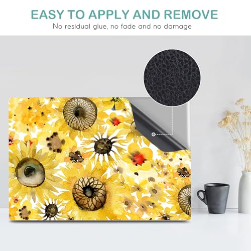 Image of DINKY Laptop Skin Sticker Decal, 12 inch 13 inch 13.3 inch 14 inch 15 inch 15.4 inch 15.6 inch Laptop Universal Reusable Vinyl Skin Stickers Cover Art Decal Notebook PC Personalized Protector-Flora