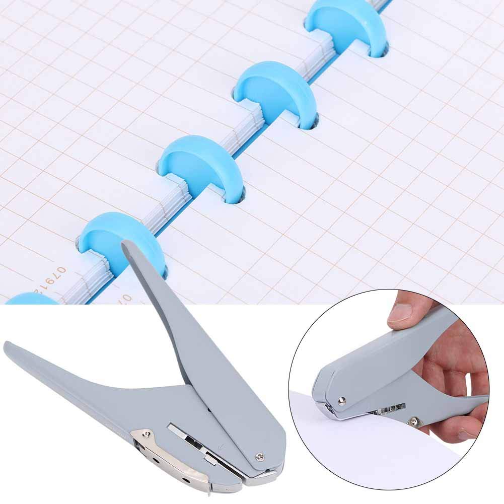 Mushroom Hole Shape Punch DIY Paper Cutter, T Type Puncher Mushroom Hole Puncher Loose Leaf Pages Punching Machine (Gray) - Image 4