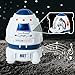 Wbzle Space Ship Toy, Space Capsule Rocket Toys with Lights and Sound, Astronaut Toys for Outer Space Adventure, Space Toy Playset Gift for Kids 3 4 5 6 7 8
