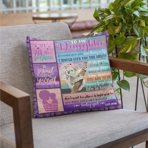 16Th Birthday Decorations For Girls, 16-Year-Old Girl Birthday Gift Ideas For Daughter, Her, Friend, Sister, Bestie, To My Daughter Gifts Throw Pillow Covers, 18X18 Inch #TOP2