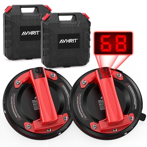 Avhrit 2er-Set Akku Fliesenheber mit Manometer