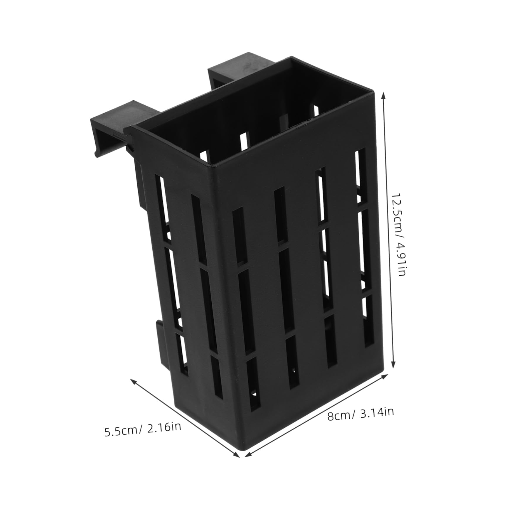 Didiseaon Supporto per Piante Acquatiche Sospeso in Plastica Nero 4 Pezzi per Acquario Fori per Flusso d'Acqua per Piante d'Acqua Dolce in Vasca Pesci