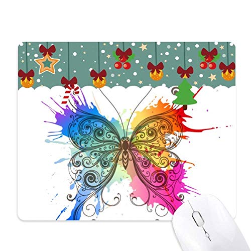 Tapis de souris en caoutchouc papillon antidérapant pour le bureau