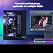 IPASON Gaming Desktop PC Ryzen5 9600X,Geforce RTX5060Ti,MSI B650M,32GB DDR5,1TB NVMe,650W Gold PSU,Wi-Fi,Liquid Cooler,ARGB Fans Windows 11 Prebuilt Gaming Pc New Computer