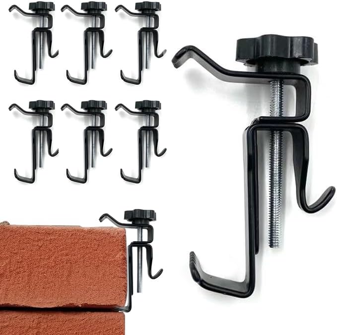 Crmanedy Brick Hooks, Stainless Steel Brick Hanger, Brick Clips for