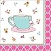 Creative Converting 16 Count Beverage Napkins, Tea Time