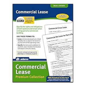 Adams Commercial Lease Forms Pack, Forms and Instructions (LF218P)