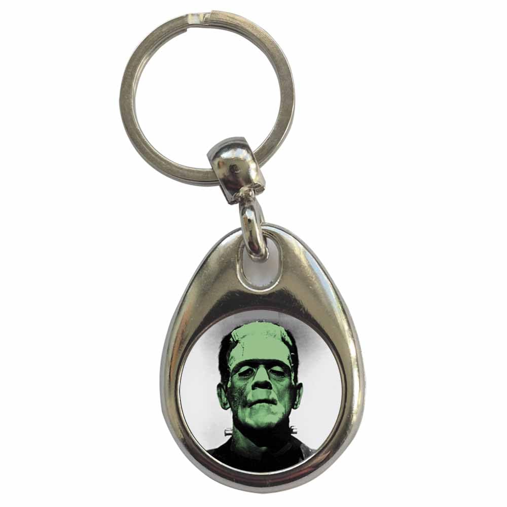 Ozorath Frankenstein's Monster Keyring Keychain with Split Ring Attachment and Metal Key Fob