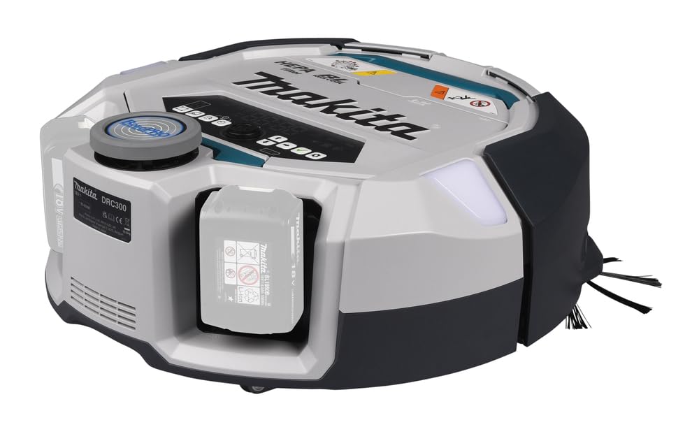 Makita Bezprzewodowy Robot Czyszczący, Biały/Czarny