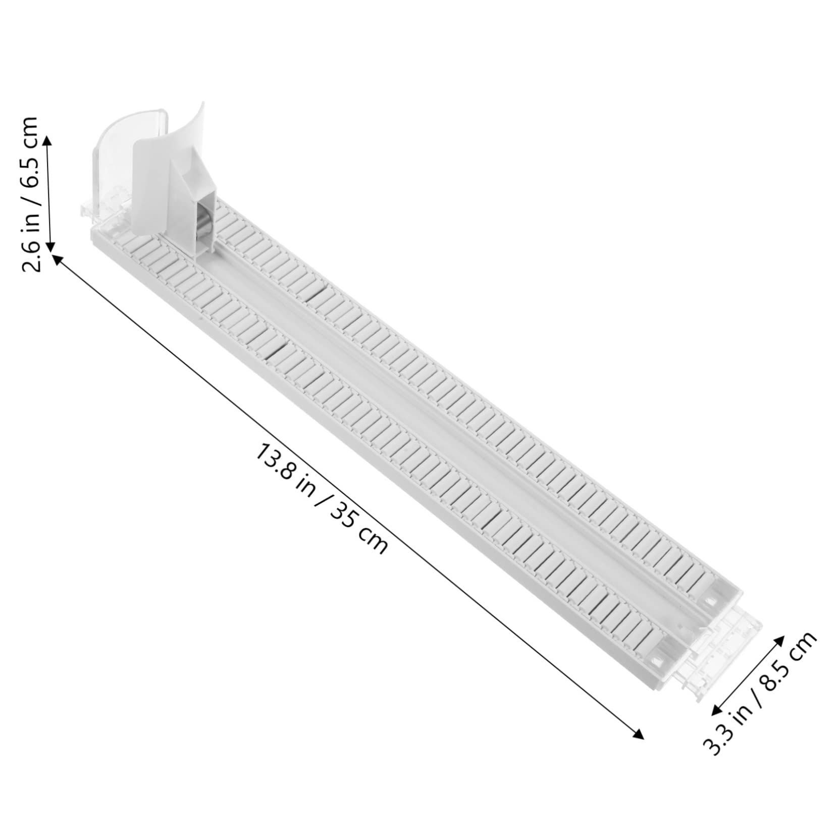 Levemolo Beverage Dispenser Stand Automatic Pusher Drink Slide Out Drink Shelves Plastic White