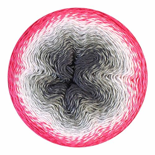 Image of Scheepjes Whirl 1094 yd (1000 m) Gradient Yarn Cake, 226 g (8 oz), Color 752 Raspberry Rocky Roads, Cotton /Acrylic Blend