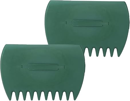 Leaves Grabber - 2 PCS Handheld Hazelnut Leaf Scoop for Fast Lawn Cleanup, Garden Leaf Scoops Hand Rakes for Fallen Leaves, Grass Clippings and Yard Trash
