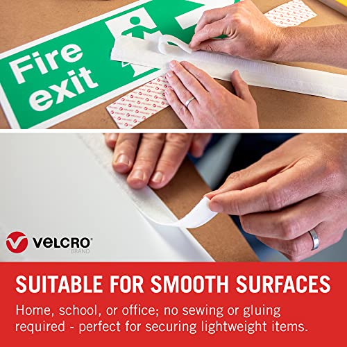 VELCRO Brand Stick On Beige, Hook and Loop Tape Self Roll 20mm x 10m. Cut-to-Length Strong and Secure Adhesive Strips. Perfect Home, Office and Garage Fasteners Solution