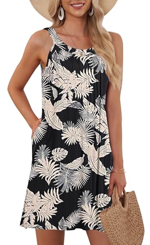 JULMCOMO Womens Dresses Plus Size Sleeveless Beach Dress Solid Color Crew Neck Summer Tiered Sun Dresses Casual Flowy Boho Beach Cover Up A42e5a17 7310 49d0 B81d A3a0d8cc8349.cea000a6d3ebfa5ad2c0279e53ff1e1e