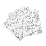 SKIR'CO Lot de 150 sacs à sandwich résistants à la graisse 15 x 15 cm