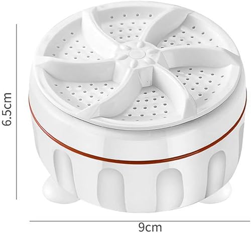 Miniatura 7 de Mini lavadora de 2 piezas, turbina giratoria de dos vías USB, lavadora portátil para ropa interior de calcetines, apta para viajes