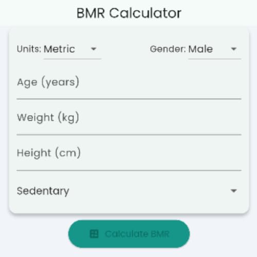 BMR Calculator – Calorie & Fitness Tracker