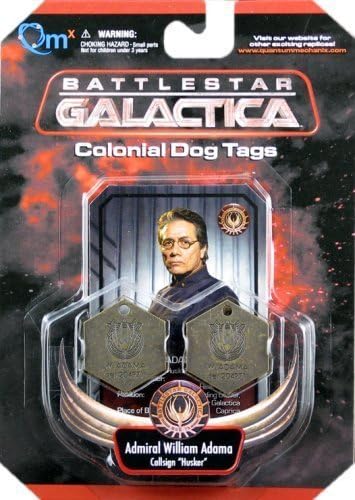 Colonial Dog Tags Admiral William Adama Callsign Husker