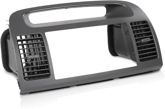 LQI Center Dash Radio Bezel AC Air Vents Upper Trim Compatible with Toyota Camry 2002 2003 2004 2005 2006 Gray