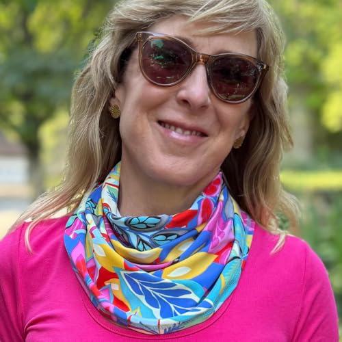 Image of BANDI UPF 50+ Sun Protective Wrap - Reversible Neck Gaiter, Lightweight Scarf with UV Protection for Travel, Made in USA