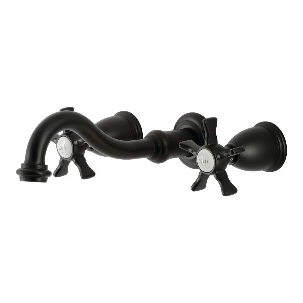 Mélangeur mural Kingston Brass KS3120NX parfait pour une salle de bain moderne et épurée