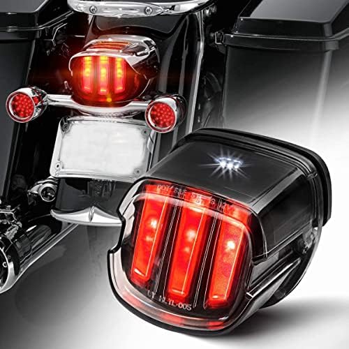 Buy Smoked LED Tail Light with Turn Signal Brake License Plate Light Compatible with Sportster