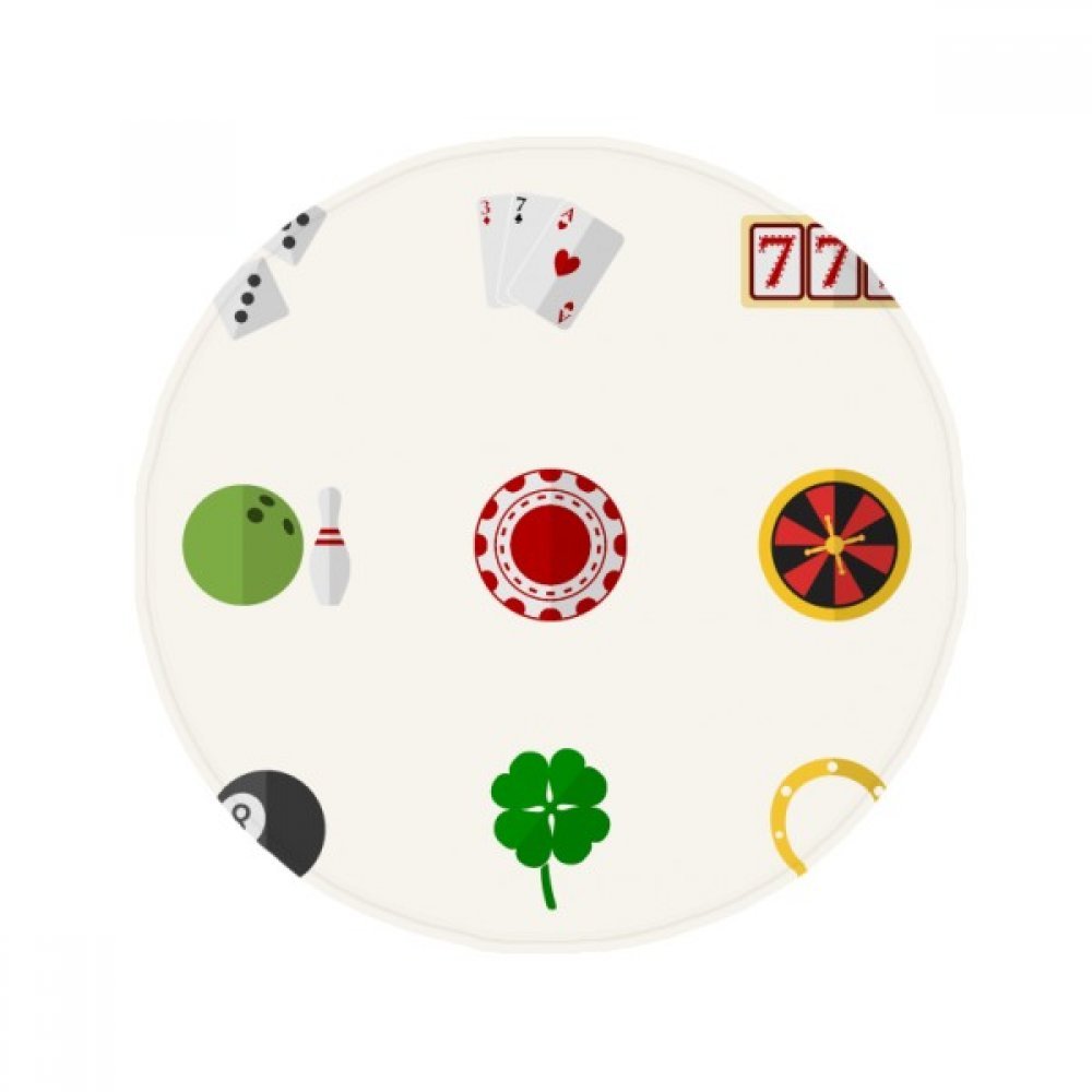 Tapis ronde petit élément antidérapant fini les glissades au salon
