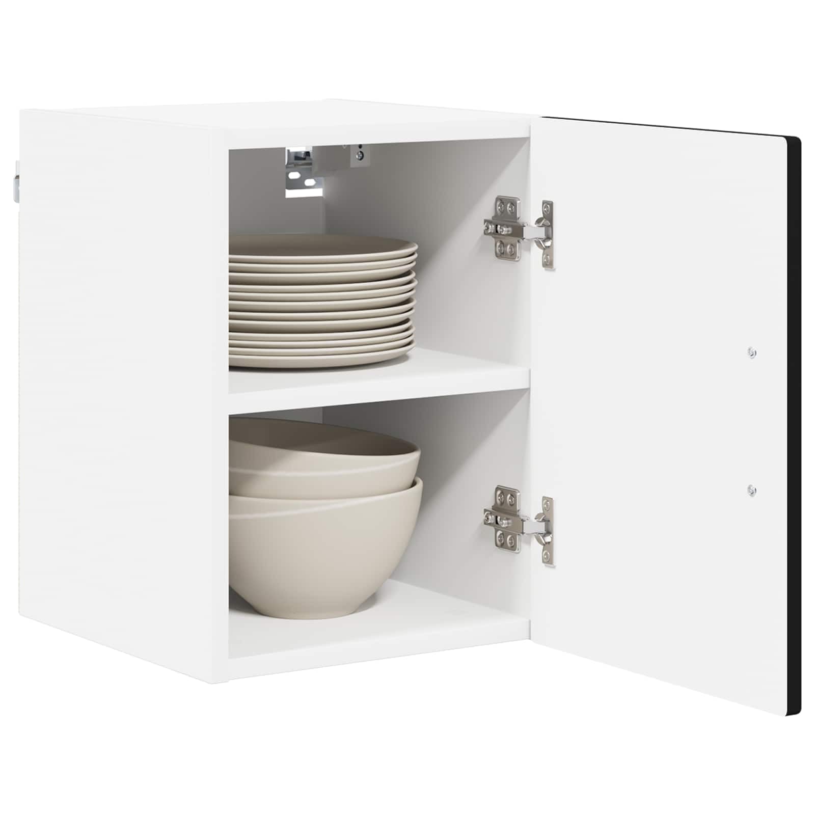 Vidaxl Wall Cabinet Lucca Black 30 X 31 X 40 Cm Engineered Wood