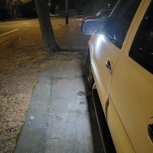 Lámpara LED blanca para espejo lateral de auto miniatura 5