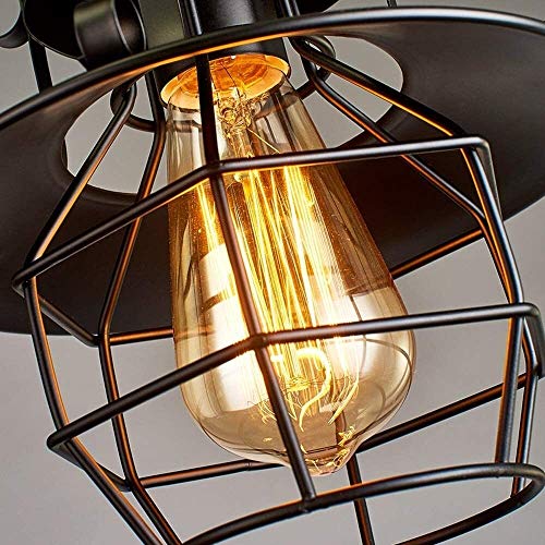 Lámpara de techo granero para iluminar espacios oscuros con estilo retro industrial 4