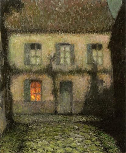 Tableaux sur toile décoration murale Henri Le Sidaner clair de lune art moderne salon