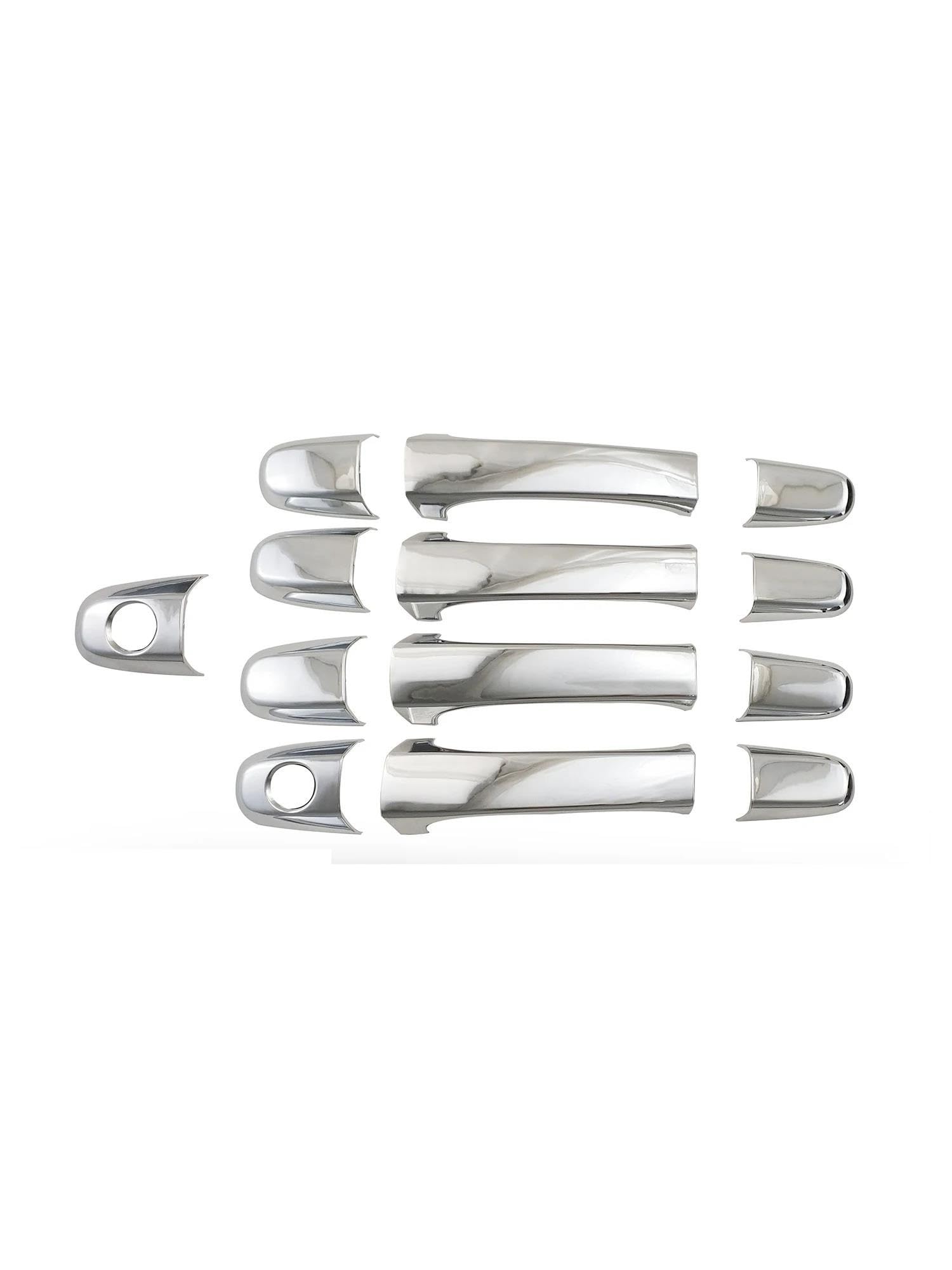 Yueyzhk Chrome 13Pcs Abs Carbon Car Door Handle Bowl Covers Trim Paste Style For Lexus Is200 Is300 2001 2002 2003 2004 2005(Chrome)