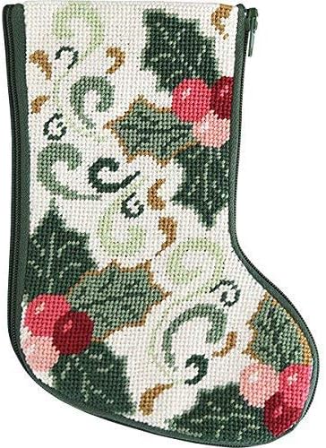 Stitch & Zip Della Robbia Mini Stocking Needlepoint Kit