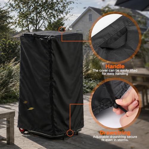 Image of Folding Chair Rack Cover for VEVOR Hanging type | Waterproof Chair Cart Cover, Folding Chair Storage Dolly Chair Holder Covers- 23 inch L x 23 inch W x 44 inch H